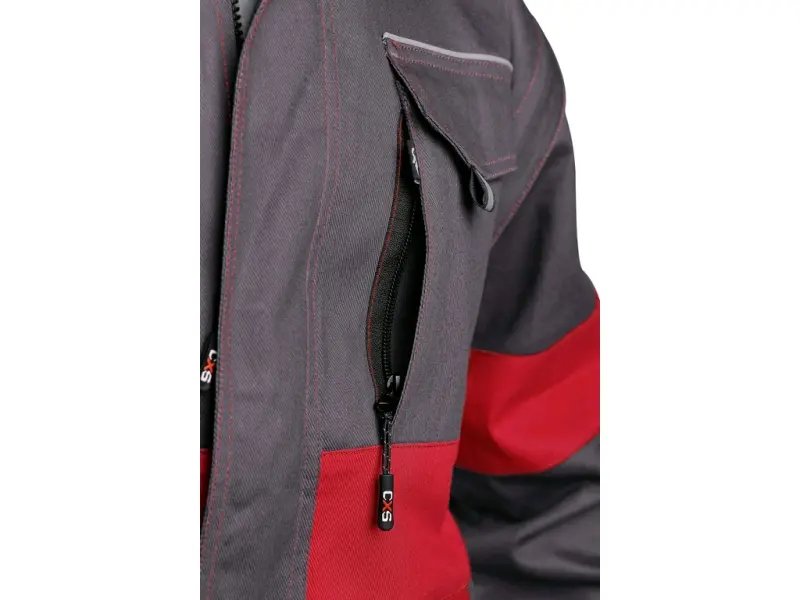 Blůza CXS LUXY EDA, pánská, šedo-červená, vel. 66